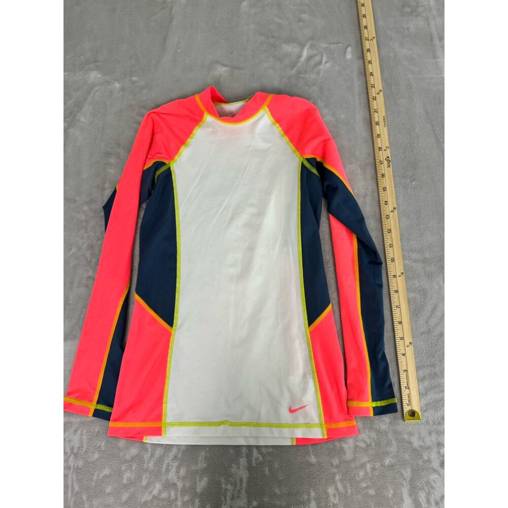 NIKE Womens Swim Hydro SPF50+ Long Sleeve Swim Top Size Size‎ XSmall Multicolor